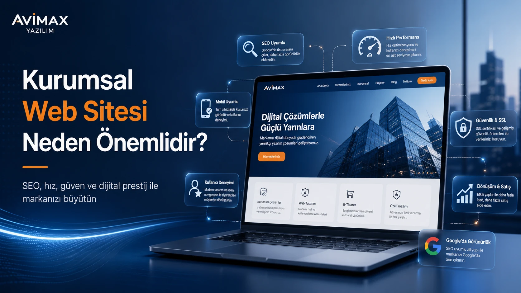 Kurumsal Web Sitesi Neden Önemlidir? | Dijital Dünyada Güçlü Marka Olun | Avimax