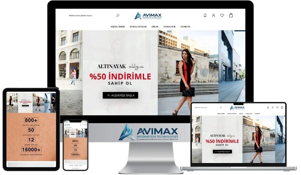 Avimax E-Ticaret V6 Sistemi - Kocaeli Yazılım