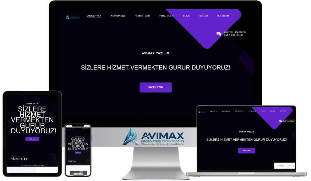 Kreatif Dijital Ajans ve Portfolyo Web Yazılımı | Ajans V4 - Avimax