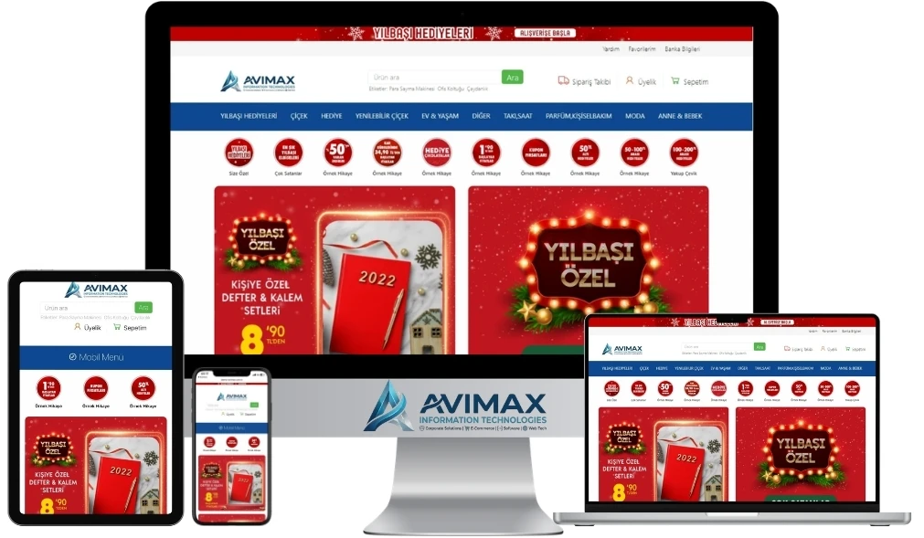 Avimax E-Ticaret V12 Sistemi - Kocaeli Yazılım