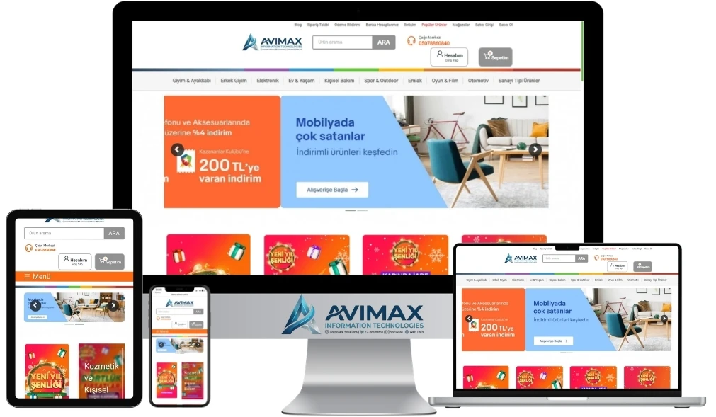 Headless Mimari ve Çok Kanallı B2B/B2C Altyapısı | E-Ticaret V11 - Avimax Yazılım