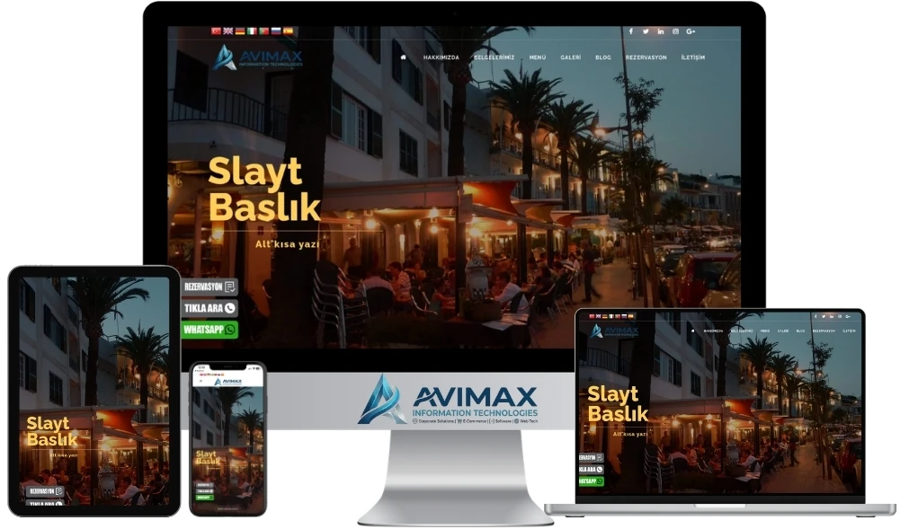 Restaurant V3 | Restoran, Kafe ve Adisyon Yönetim Sistemi | Avimax Yazılım
