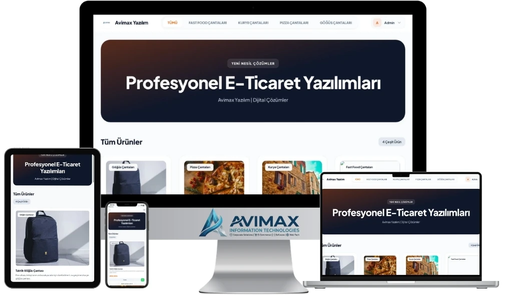 E-Ticaret V8 | Premium E-Ticaret ve Marketplace Yazılımı | Avimax Yazılım