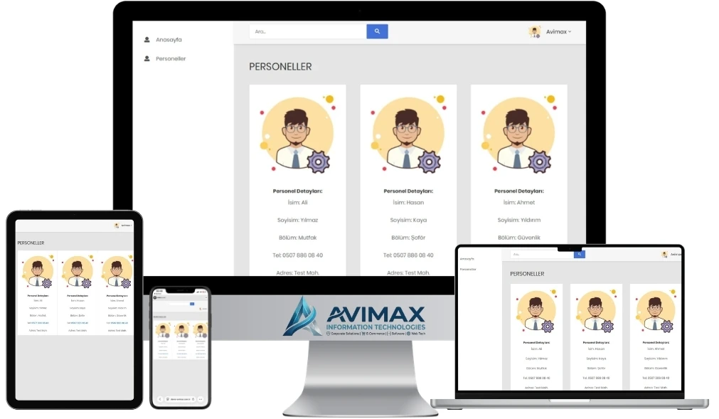 Bulut Tabanlı Personel Takip ve İK Yazılımı | Personel Takip V1 - Avimax