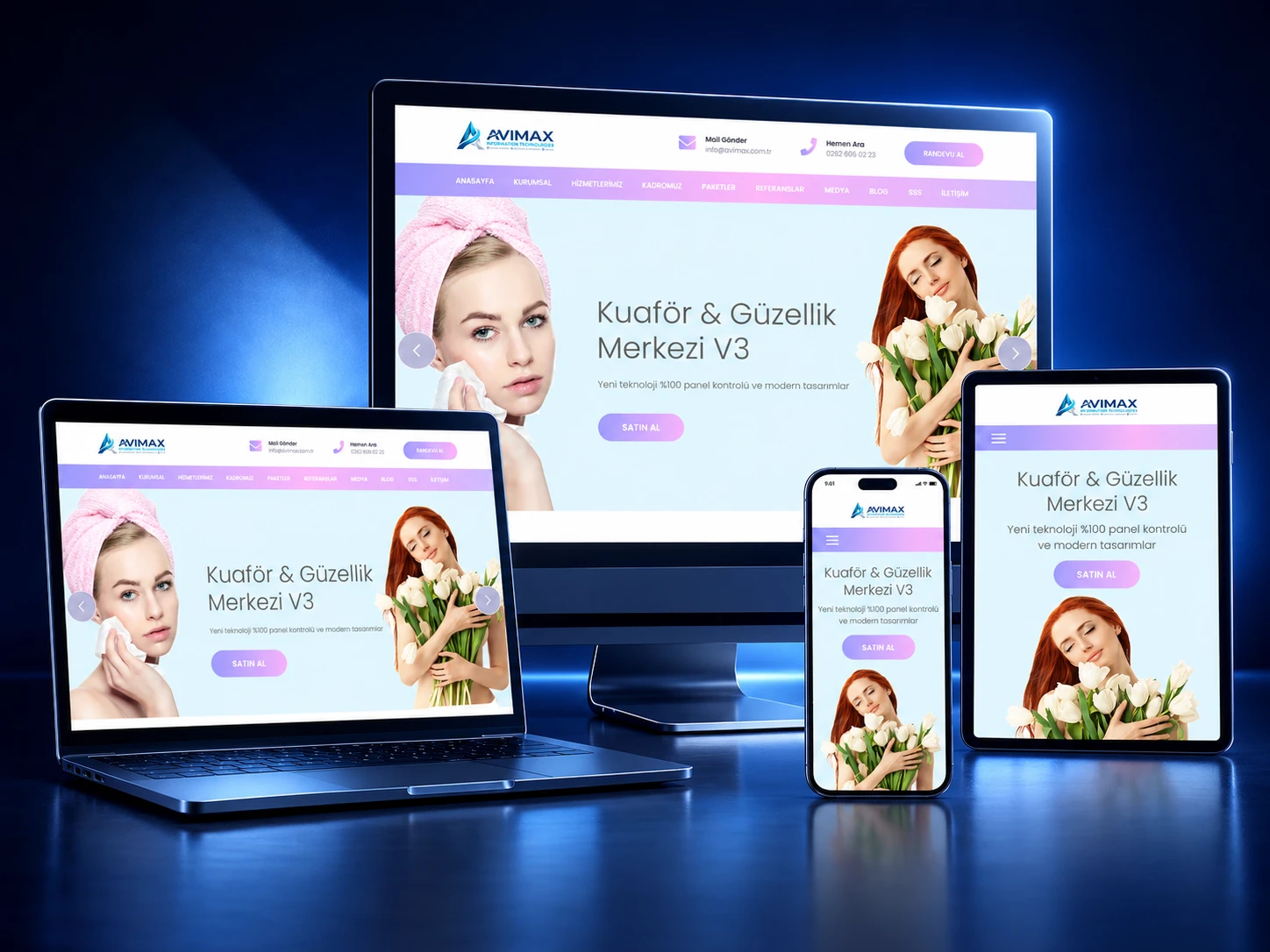 Avimax Güzellik Merkezi V3 Sistemi - Kocaeli Yazılım