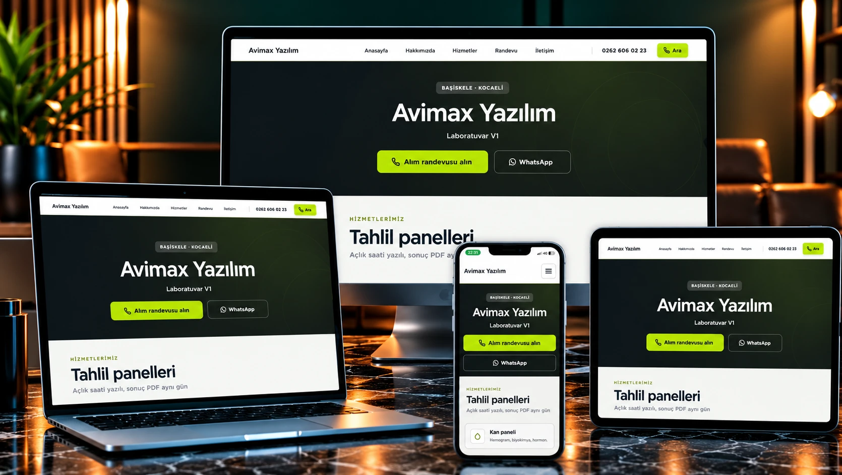 Avimax Laboratuvar V1 Sistemi - Kocaeli Yazılım