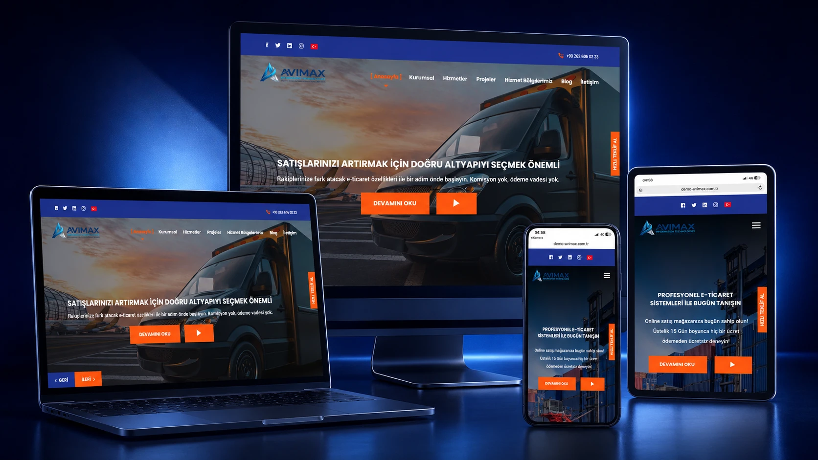 Avimax Nakliyat V2 Sistemi - Kocaeli Yazılım
